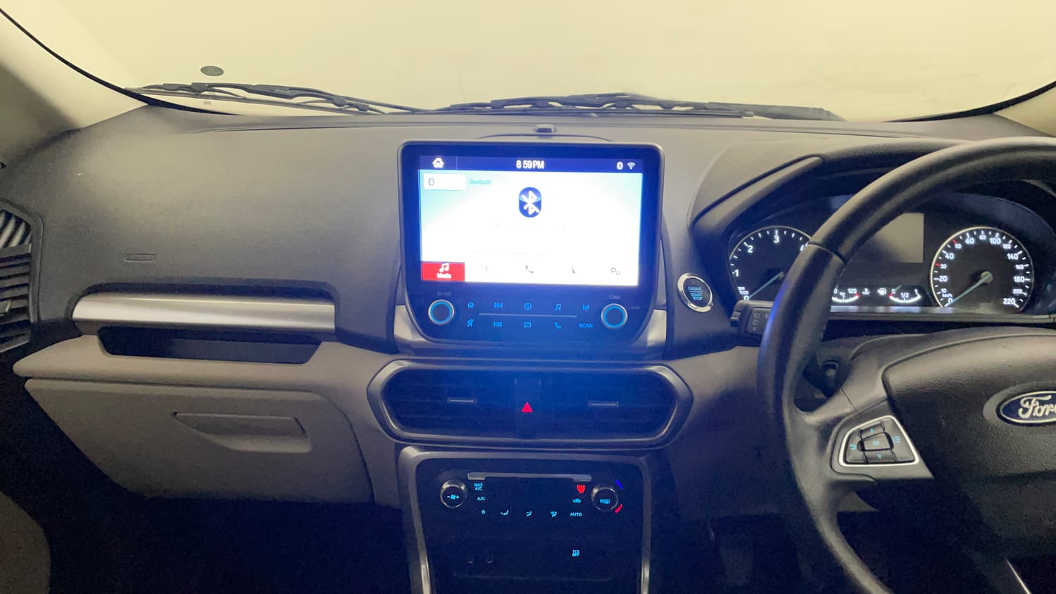 Used 2021 Ford EcoSport Titanium 1.5L TDCi Diesel Manual interior MUSIC SYSTEM & AC CONTROL VIEW