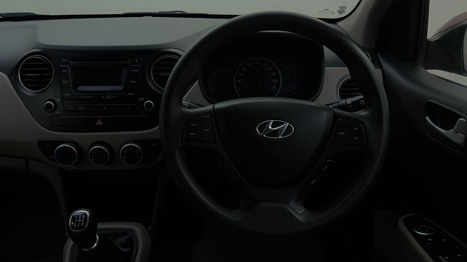 Used 2015 Hyundai Grand i10 Sportz 1.2 Kappa VTVT Petrol Manual interior STEERING VIEW