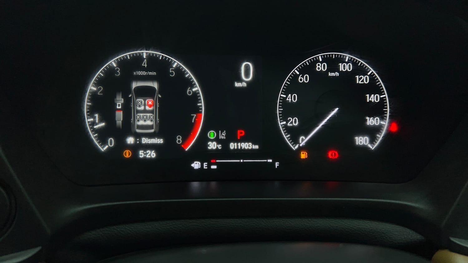 Used 2025 Honda Elevate ZX CVT Petrol Automatic interior CLUSTERMETER VIEW