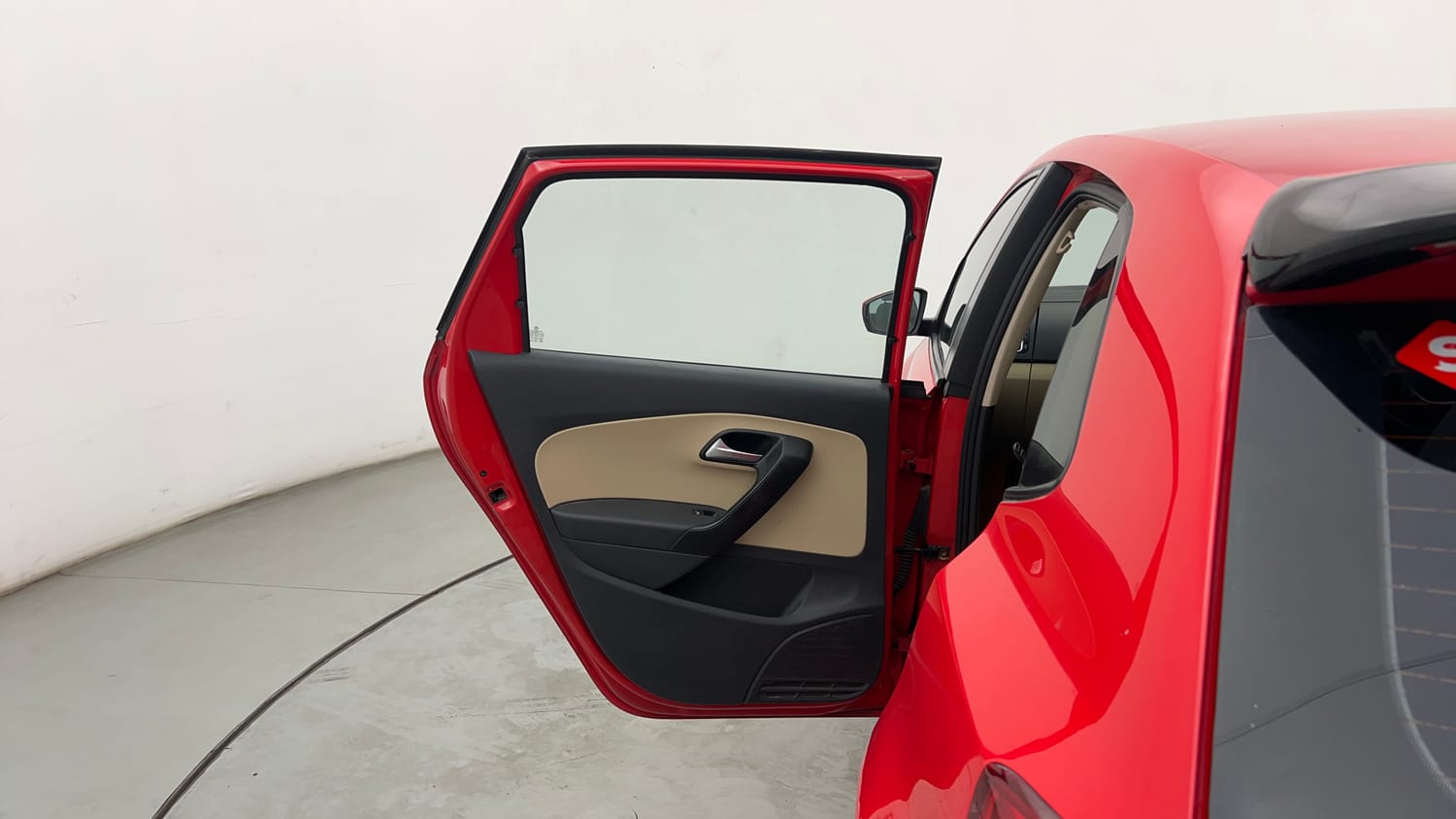 Used 2015 Volkswagen Polo Highline1.2L (P) Petrol Manual interior LEFT REAR DOOR OPEN VIEW
