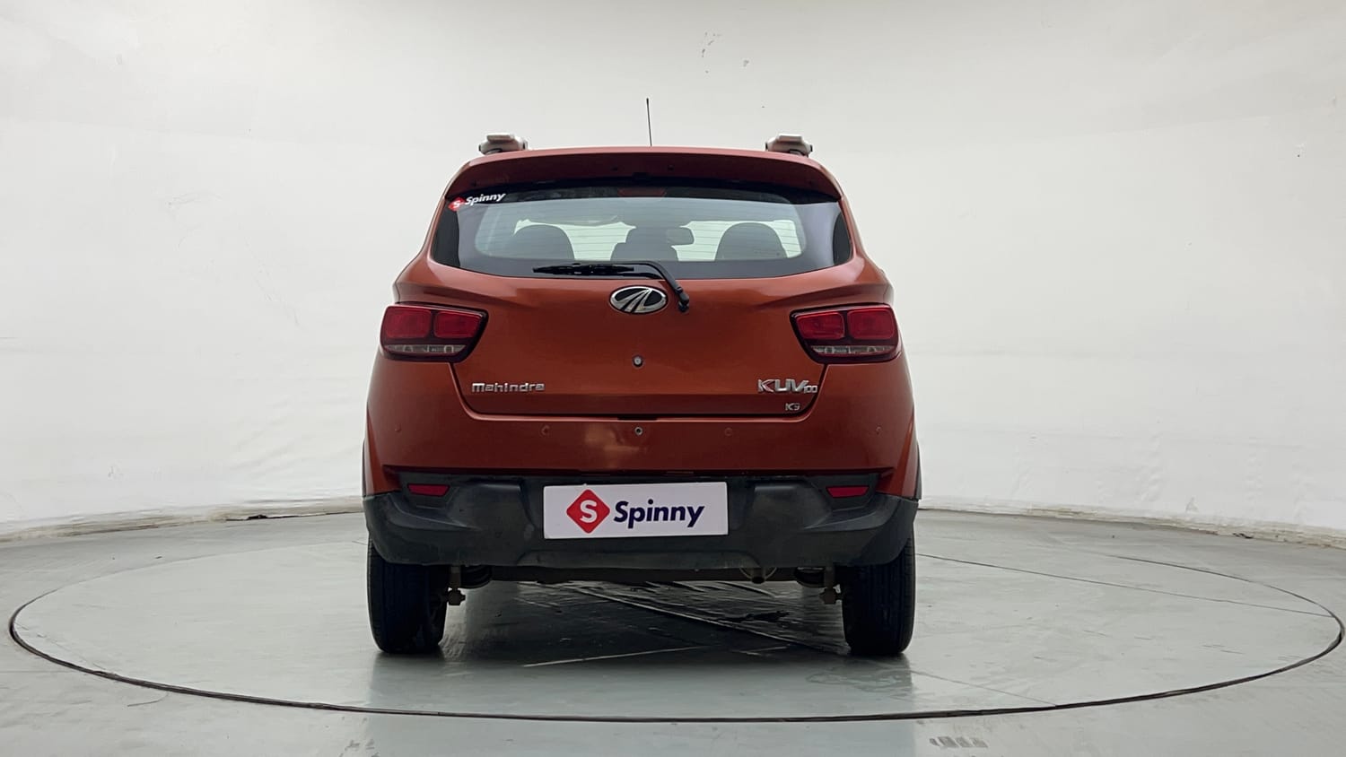 Used 2016 Mahindra KUV100 K6+ 6 STR Petrol Manual exterior BACK VIEW