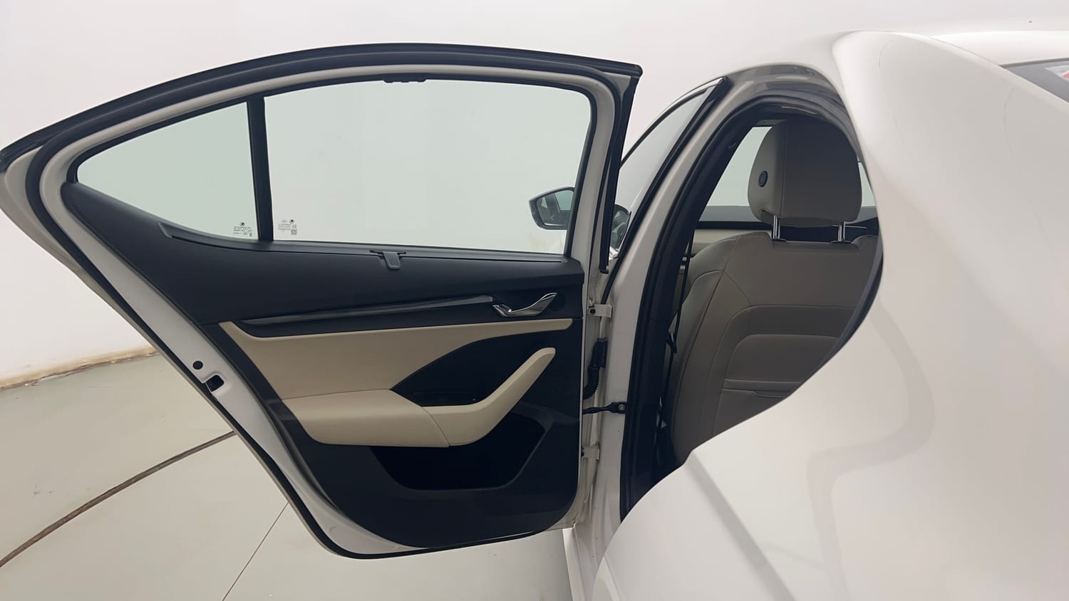 Used 2022 Skoda Octavia L&K 2.0 Petrol Automatic interior LEFT REAR DOOR OPEN VIEW