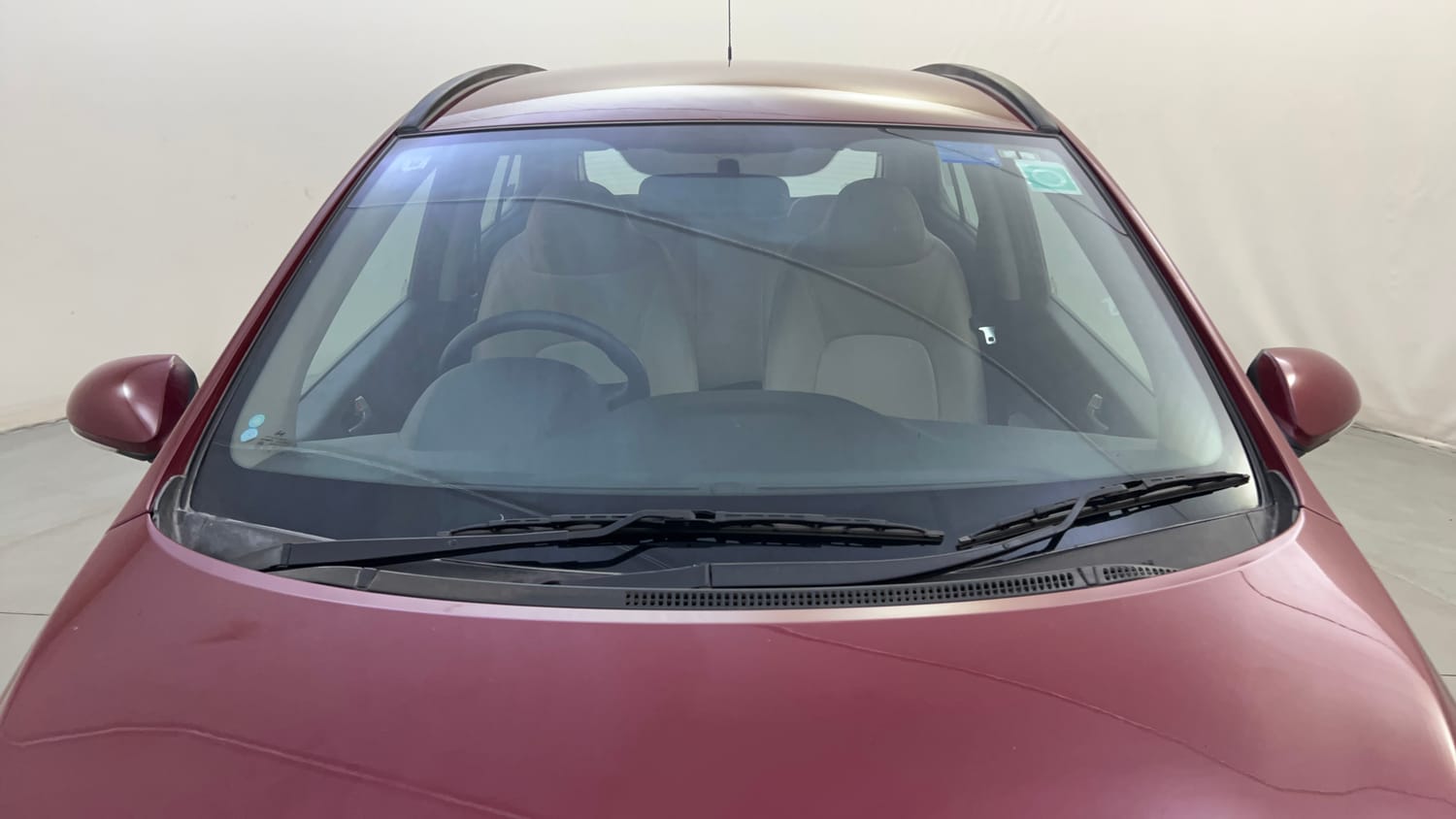 Used 2015 Hyundai Grand i10 Sportz 1.2 Kappa VTVT Petrol Manual exterior FRONT WINDSHIELD VIEW