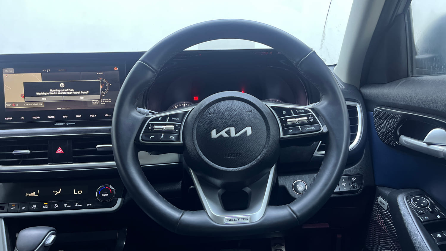 Used 2022 Kia Seltos X Line 1.4 DCT Petrol Automatic interior STEERING VIEW