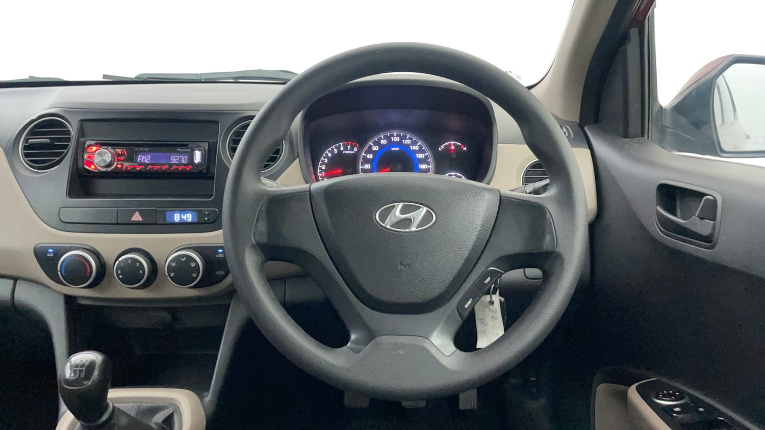 Used 2014 Hyundai Grand i10 Magna 1.2 Kappa VTVT Petrol Manual interior STEERING VIEW