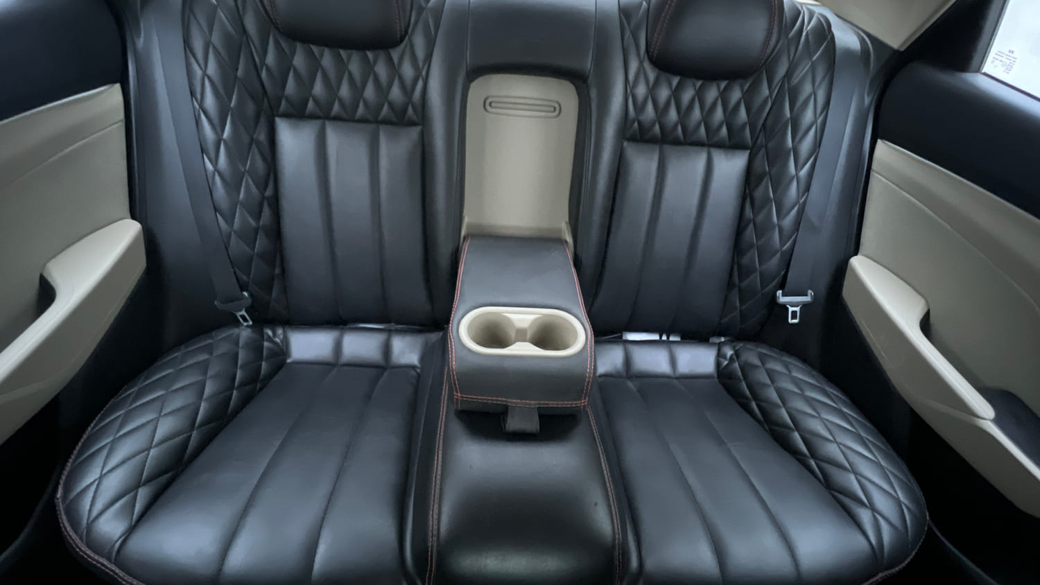 Used 2021 Hyundai Verna SX 1.5 VTVT IVT Petrol Automatic interior REAR SEAT CONDITION VIEW
