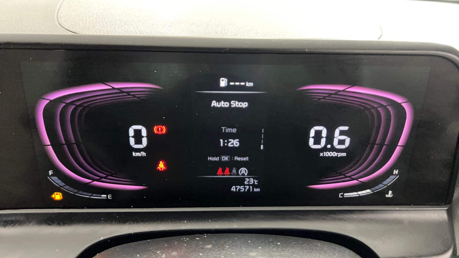 Used 2023 Kia Seltos HTX 1.5 Petrol Manual interior CLUSTERMETER VIEW