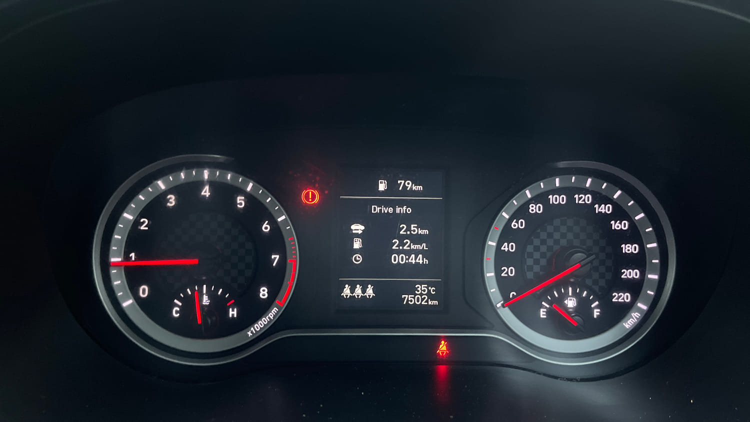 Used 2024 Hyundai Aura SX 1.2 (O) Petrol Petrol Manual interior CLUSTERMETER VIEW