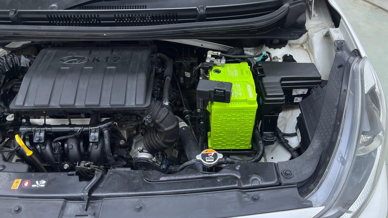 Used 2024 Hyundai Aura SX 1.2 (O) Petrol Petrol Manual engine ENGINE LEFT SIDE VIEW