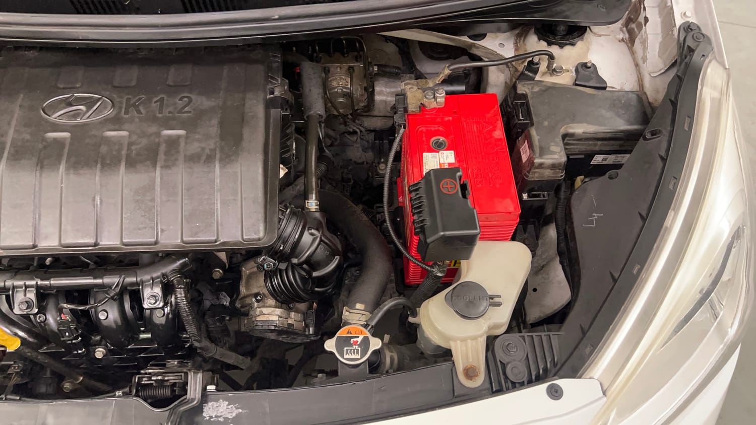 Used 2019 Hyundai Grand i10 Sportz 1.2 Kappa VTVT Petrol Manual engine ENGINE LEFT SIDE VIEW