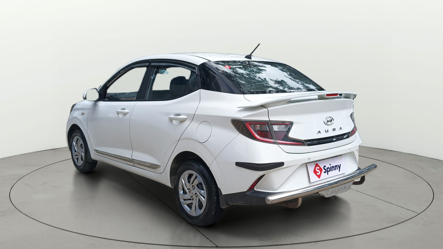 Used 2022 Hyundai Aura S 1.2 CNG Cng Manual exterior LEFT REAR CORNER VIEW