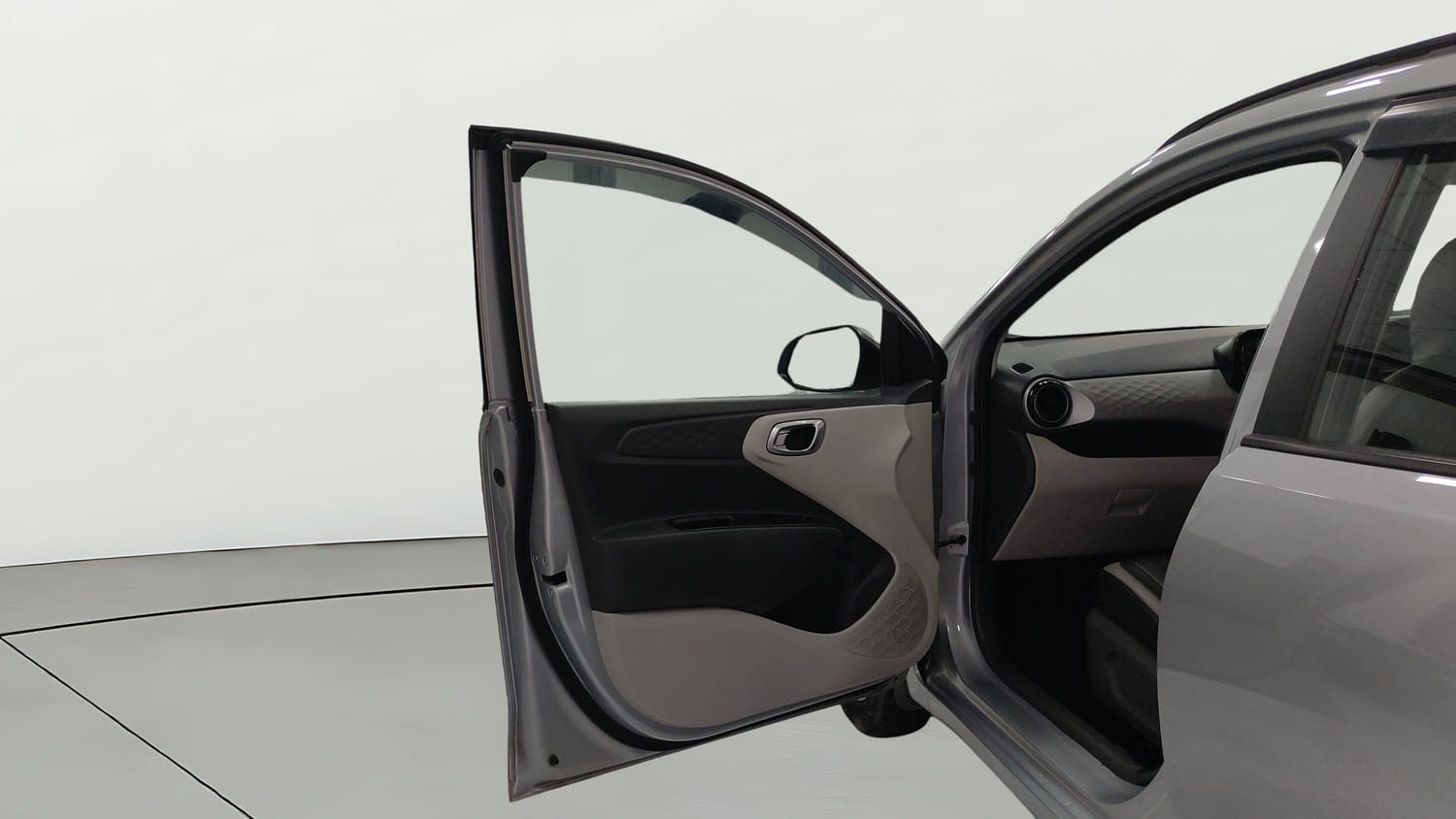 Used 2021 Hyundai Grand i10 Nios Sportz AMT 1.2 Kappa VTVT Petrol Automatic interior LEFT FRONT DOOR OPEN VIEW
