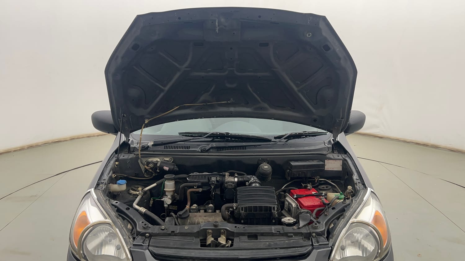 Used 2019 Maruti Suzuki Alto 800 VXi (O) Petrol Manual engine ENGINE & BONNET OPEN FRONT VIEW