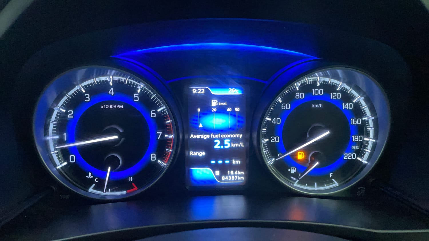 Used 2018 Maruti Suzuki Baleno Zeta 1.2 Petrol Manual interior CLUSTERMETER VIEW