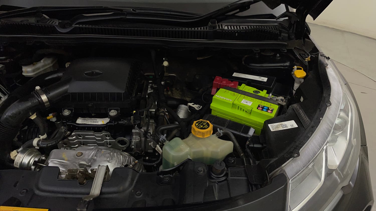 Used 2022 Tata Nexon XZ Plus (O) Dark Edition Petrol Manual engine ENGINE LEFT SIDE VIEW