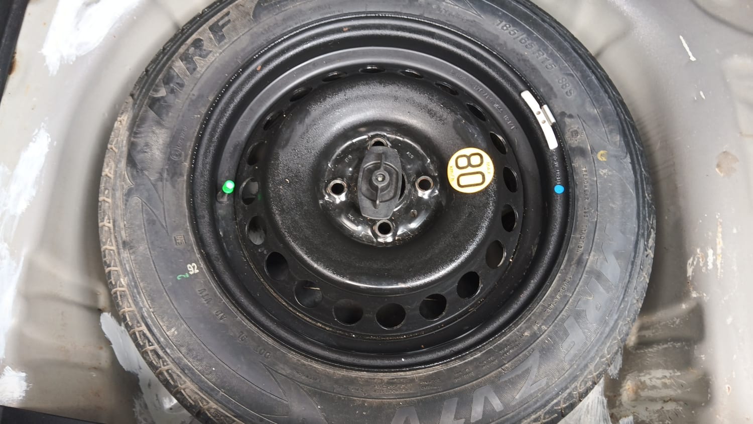 Used 2018 Maruti Suzuki Baleno Zeta 1.2 Petrol Manual tyres SPARE TYRE VIEW