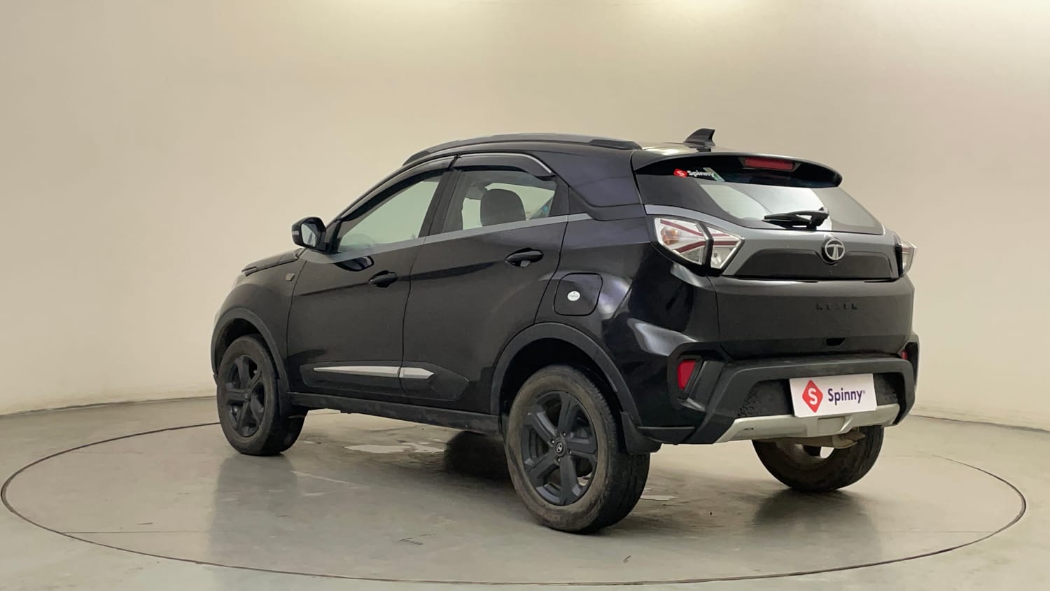 Used 2022 Tata Nexon XZ Plus (O) Dark Edition Petrol Manual exterior LEFT REAR CORNER VIEW