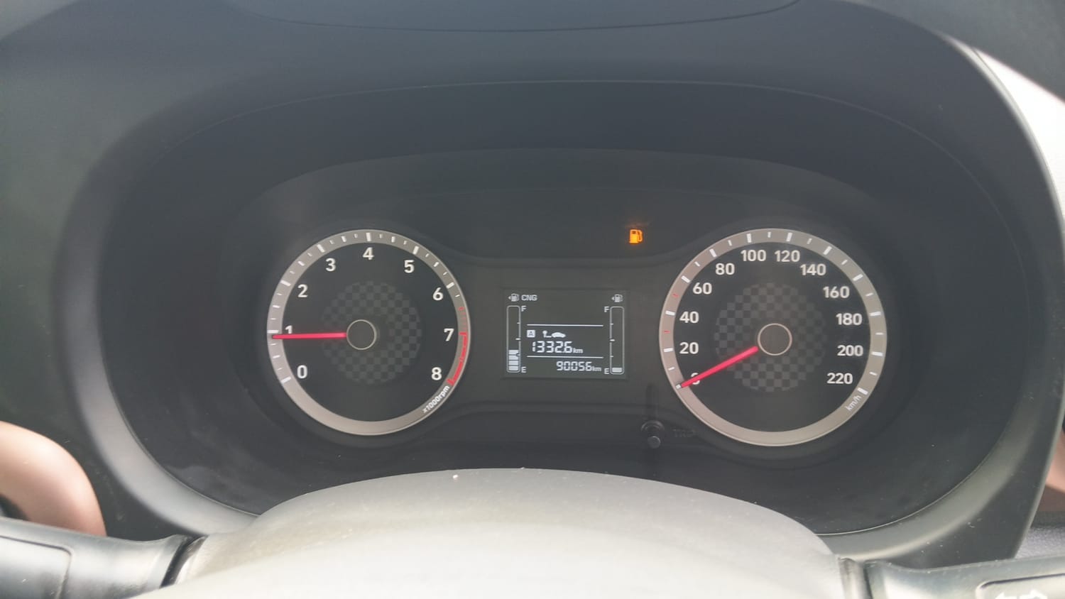 Used 2022 Hyundai Aura S 1.2 CNG Cng Manual interior CLUSTERMETER VIEW