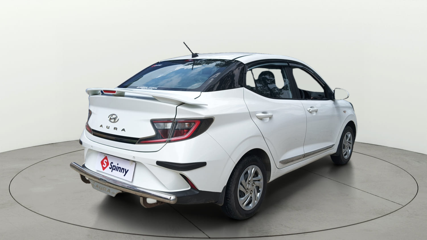 Used 2022 Hyundai Aura S 1.2 CNG Cng Manual exterior RIGHT REAR CORNER VIEW