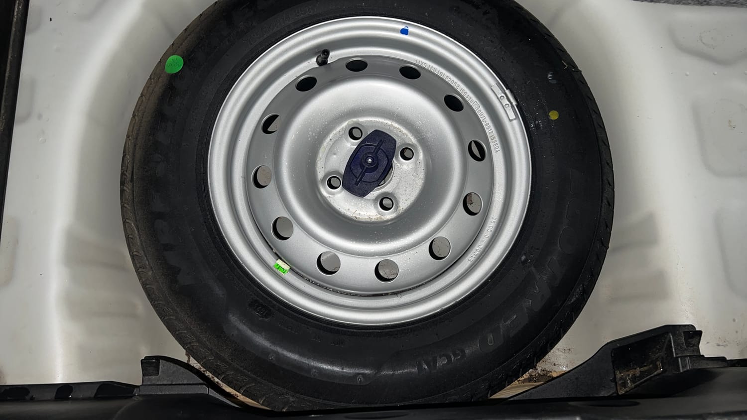 Used 2025 Maruti Suzuki Swift LXi Petrol Manual tyres SPARE TYRE VIEW