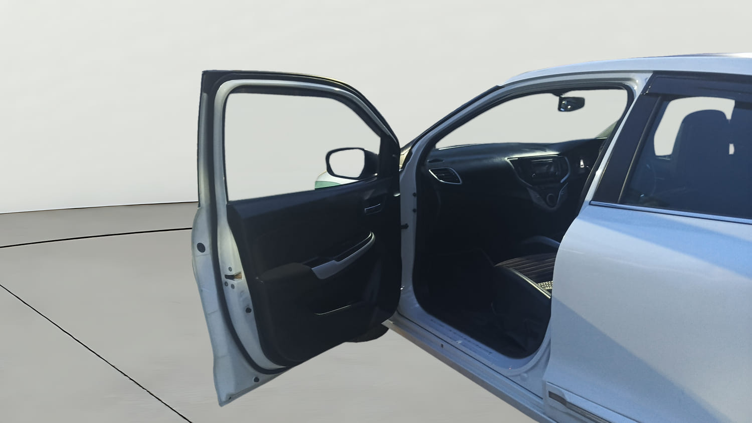 Used 2018 Maruti Suzuki Baleno Zeta 1.2 Petrol Manual interior LEFT FRONT DOOR OPEN VIEW
