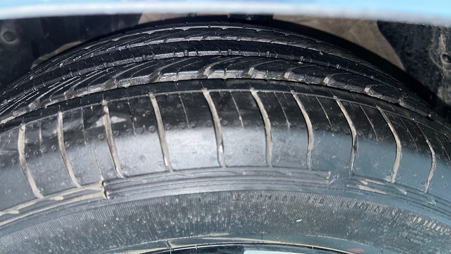 Used 2019 MG Motors Hector Sharp 1.5 DCT Petrol Petrol Automatic tyres LEFT FRONT TYRE TREAD VIEW