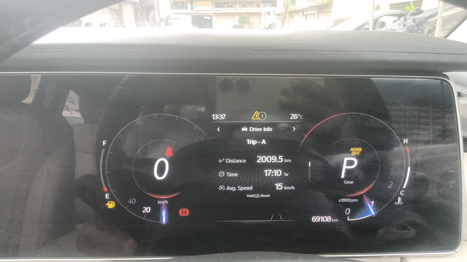 Used 2021 Mahindra XUV700 AX 7 Petrol AT Luxury Pack 7 STR Petrol Automatic interior CLUSTERMETER VIEW