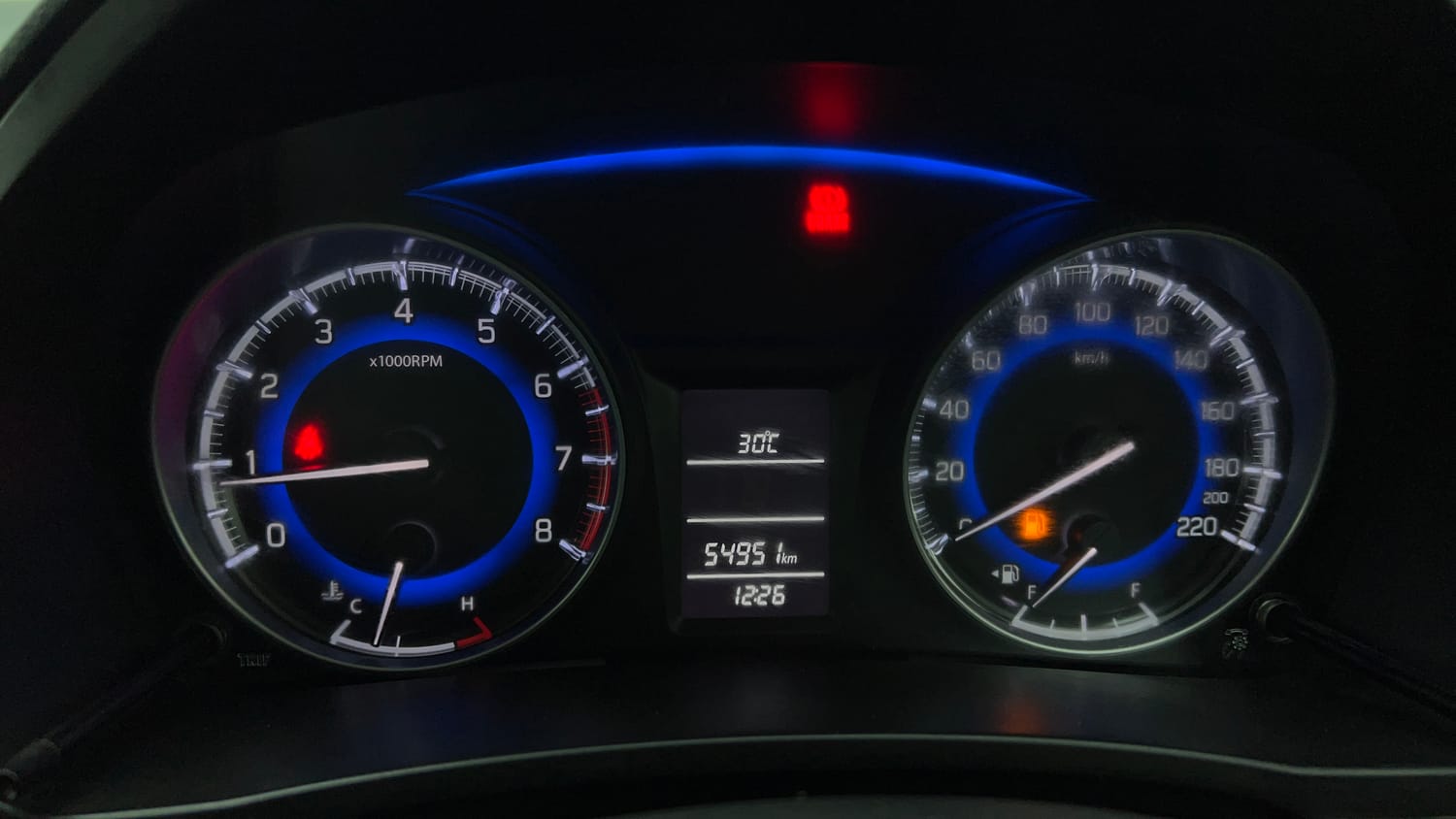 Used 2017 Maruti Suzuki Baleno Delta 1.2 Petrol Manual interior CLUSTERMETER VIEW