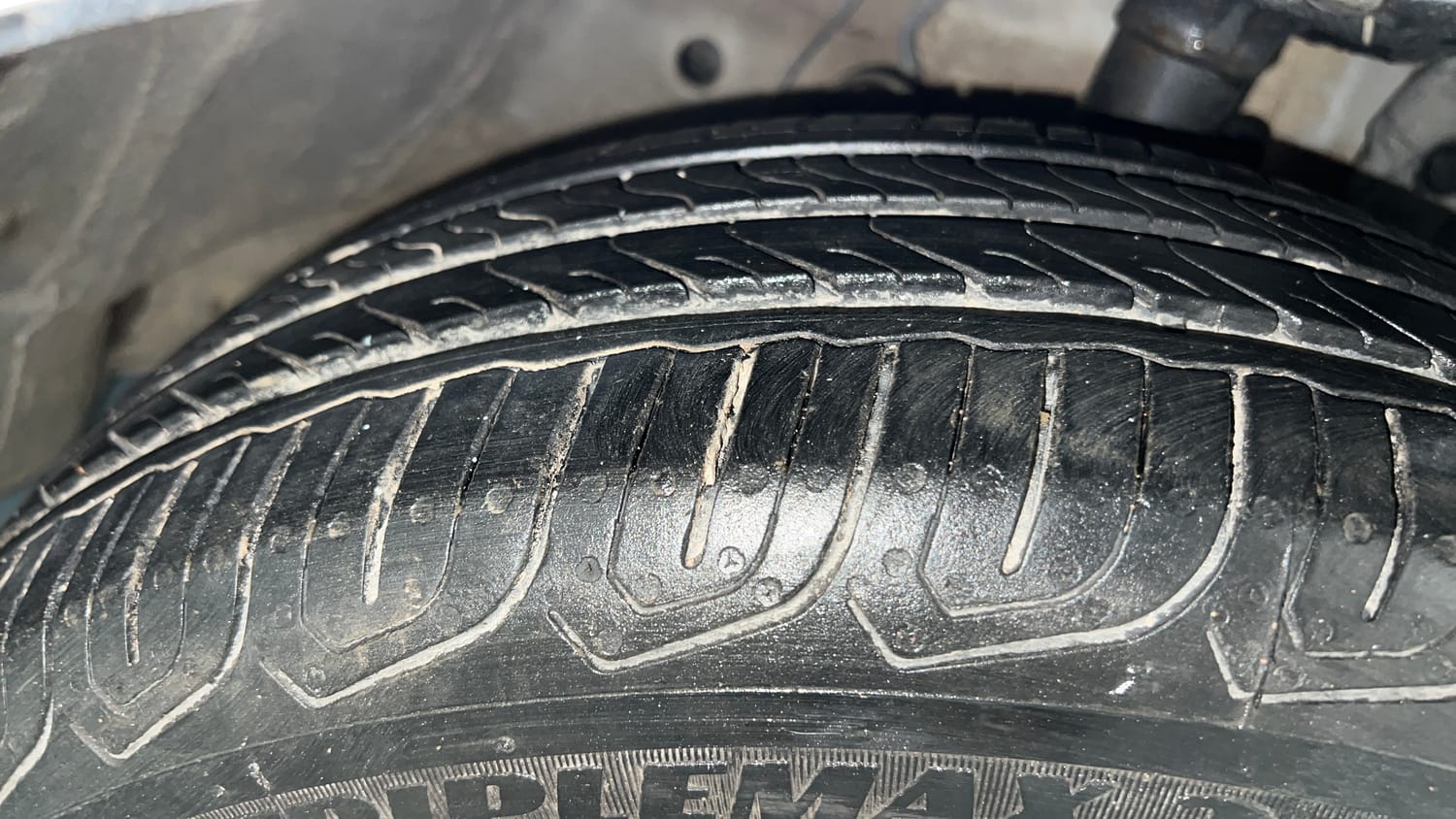Used 2018 Honda Jazz V Petrol Petrol Manual tyres RIGHT FRONT TYRE TREAD VIEW