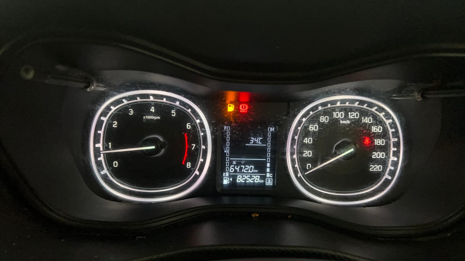 Used 2022 Maruti Suzuki Vitara Brezza [2020-2022] ZXI Plus Dual Tone Petrol Manual interior CLUSTERMETER VIEW