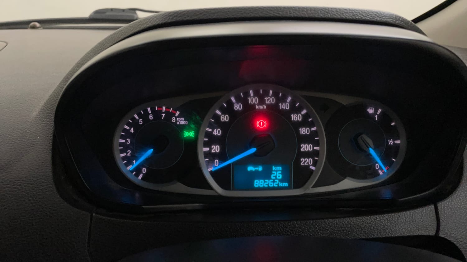Used 2017 Ford Figo Titanium 1.2 Ti-VCT Petrol Manual interior CLUSTERMETER VIEW