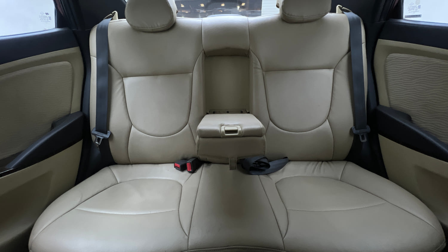 Used 2014 Hyundai Verna Fluidic 1.6 VTVT SX AT Petrol Automatic interior REAR SEAT CONDITION VIEW