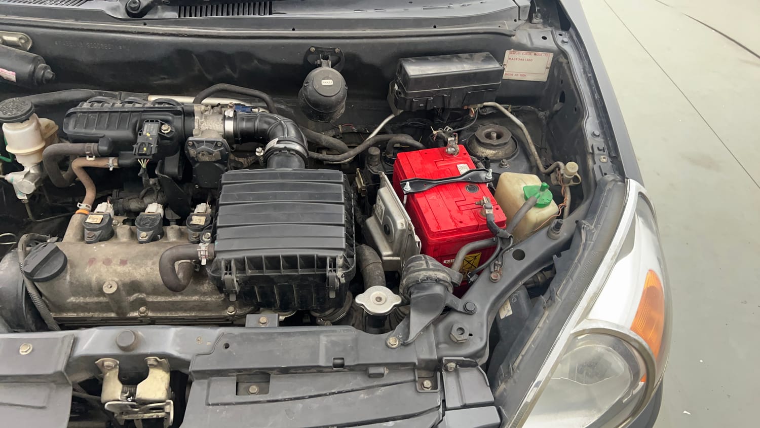 Used 2019 Maruti Suzuki Alto 800 VXi (O) Petrol Manual engine ENGINE LEFT SIDE VIEW