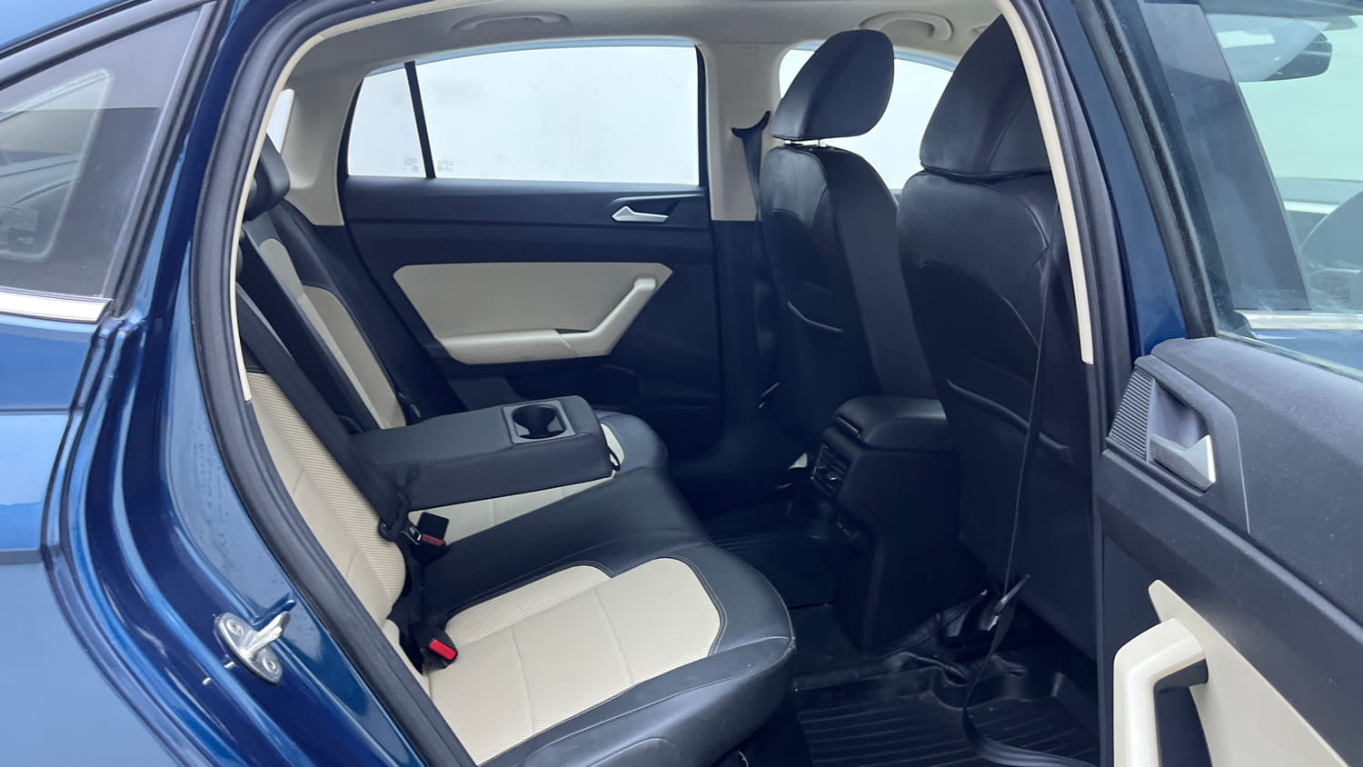 Used 2023 Volkswagen Virtus Topline 1.0 TSI AT Petrol Automatic interior RIGHT SIDE REAR DOOR CABIN VIEW