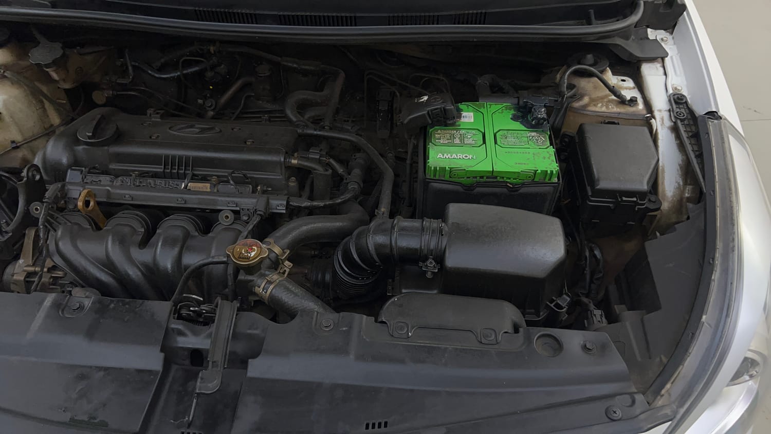 Used 2015 Hyundai Fluidic Verna 4S 1.6 VTVT SX Petrol Manual engine ENGINE LEFT SIDE VIEW