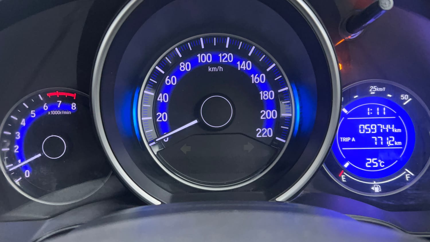 Used 2017 Honda WR-V VX MT Petrol Petrol Manual interior CLUSTERMETER VIEW
