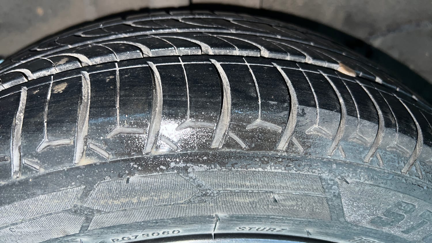Used 2021 Tata Tiago XZ Plus Petrol Manual tyres RIGHT REAR TYRE TREAD VIEW