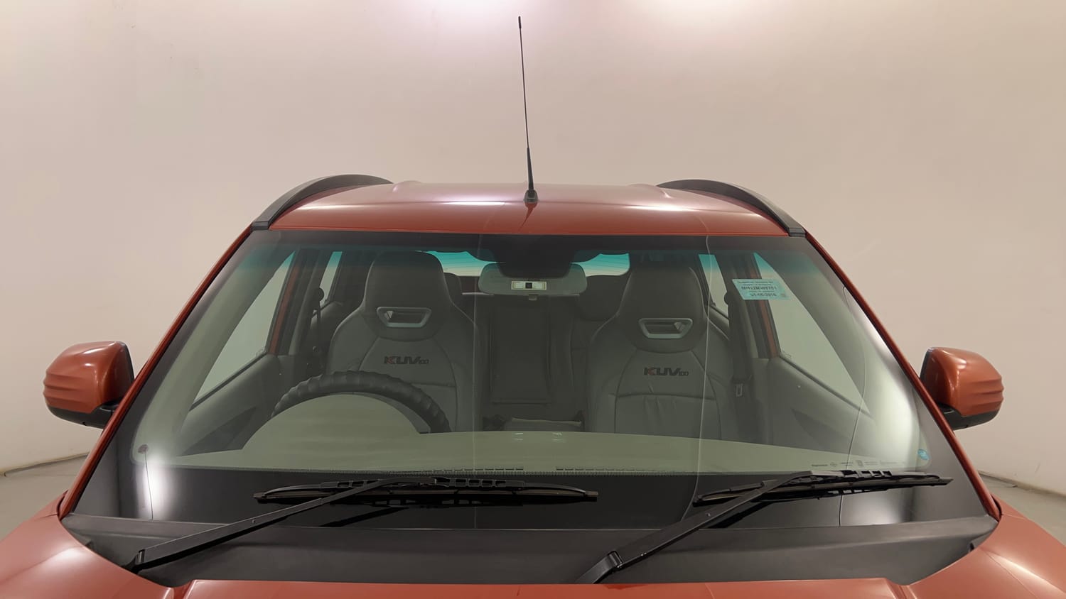 Used 2016 Mahindra KUV100 K6 6 STR Petrol Manual exterior FRONT WINDSHIELD VIEW