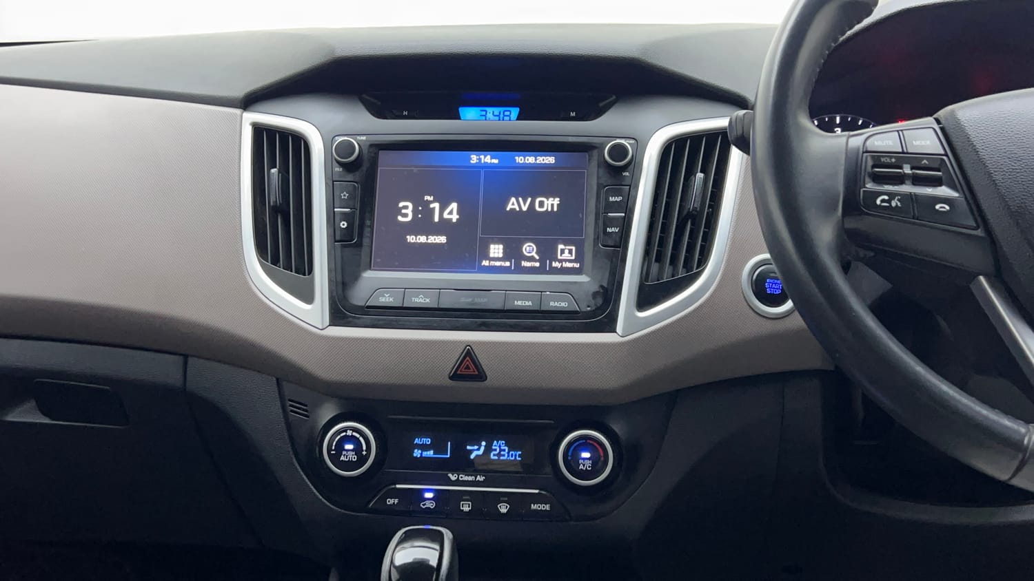 Used 2018 Hyundai Creta SX 1.6 AT CRDi Diesel Automatic interior MUSIC SYSTEM & AC CONTROL VIEW