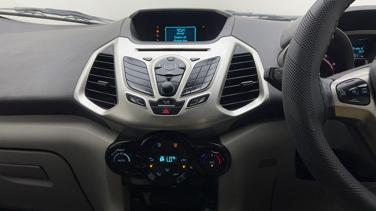 Used 2014 Ford EcoSport Titanium 1.5 Ti-VCT Petrol Manual interior MUSIC SYSTEM & AC CONTROL VIEW
