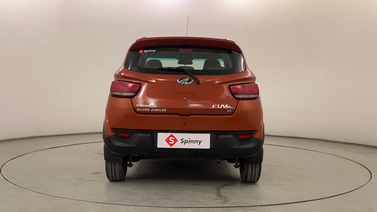Used 2016 Mahindra KUV100 K6 6 STR Petrol Manual exterior BACK VIEW
