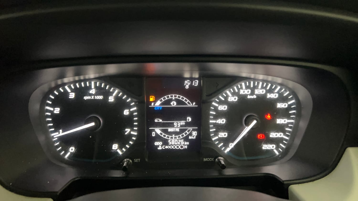 Used 2022 Tata Punch Accomplished MT Petrol Manual interior CLUSTERMETER VIEW