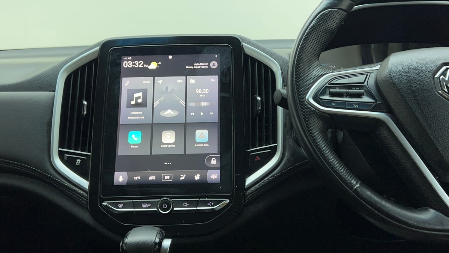 Used 2019 MG Motors Hector Sharp 1.5 DCT Petrol Petrol Automatic interior MUSIC SYSTEM & AC CONTROL VIEW