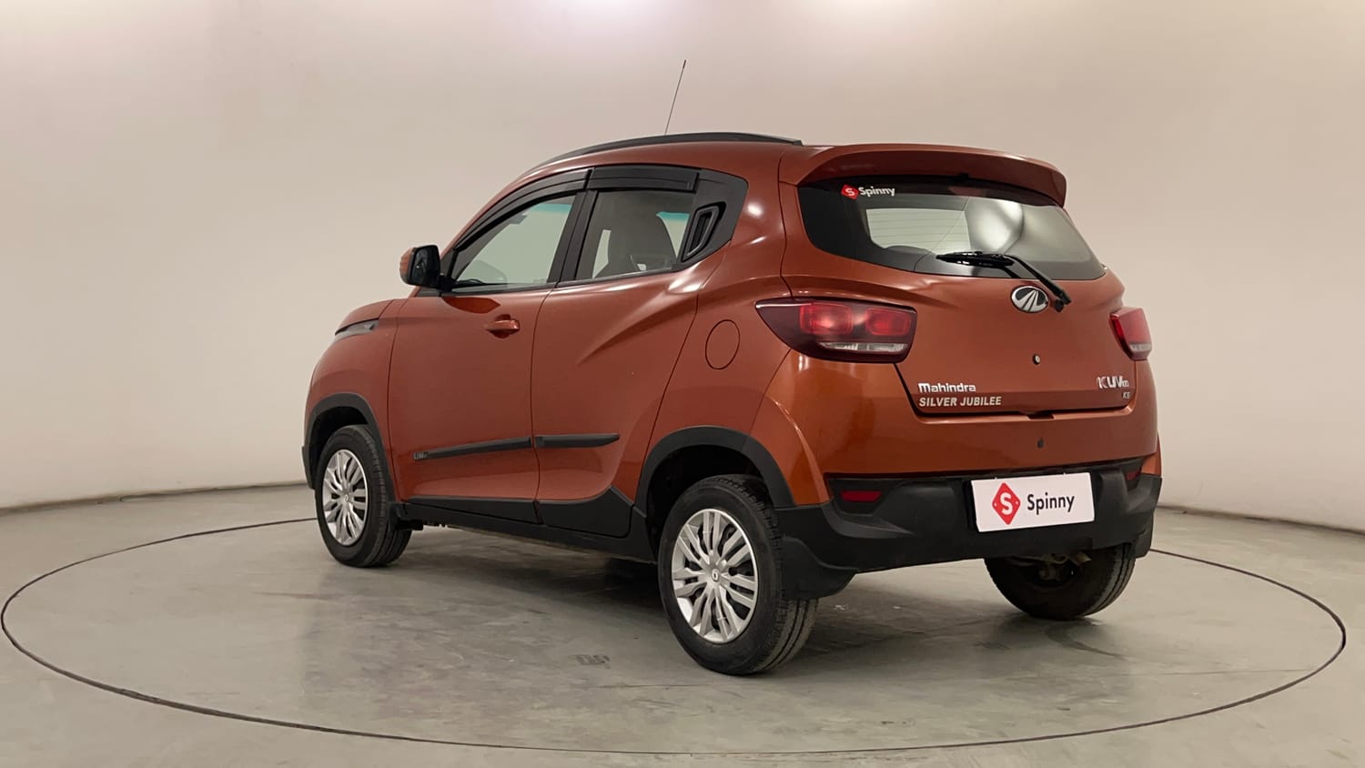 Used 2016 Mahindra KUV100 K6 6 STR Petrol Manual exterior LEFT REAR CORNER VIEW