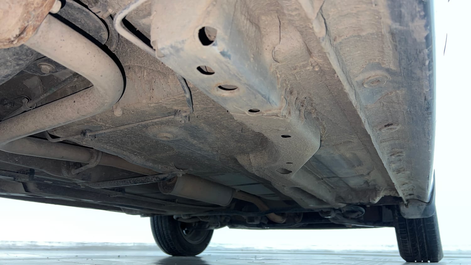 Used 2021 Tata Tiago XZ Plus Petrol Manual extra REAR RIGHT UNDERBODY VIEW