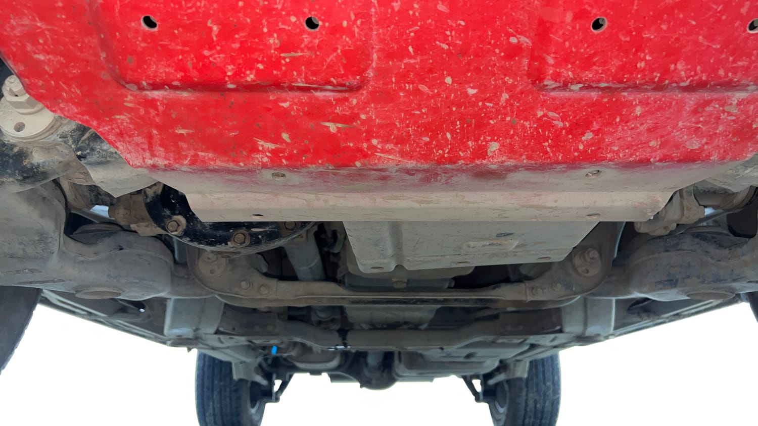 Used 2021 mahindra Thar LX Hard Top Petrol AT 4WD Petrol Automatic extra FRONT LEFT UNDERBODY VIEW