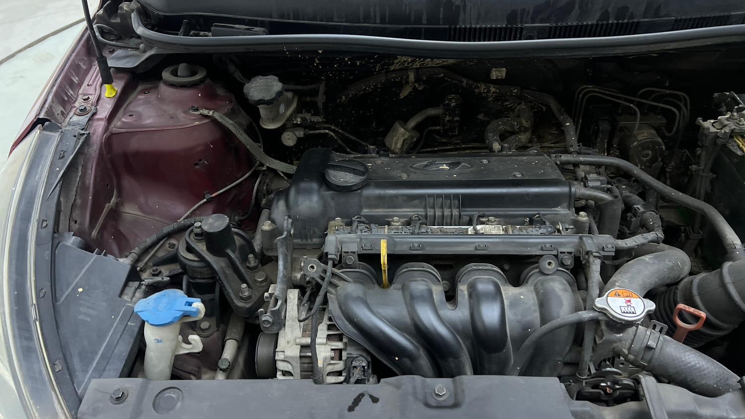 Used 2014 Hyundai Verna Fluidic 1.6 VTVT SX AT Petrol Automatic engine ENGINE RIGHT SIDE VIEW
