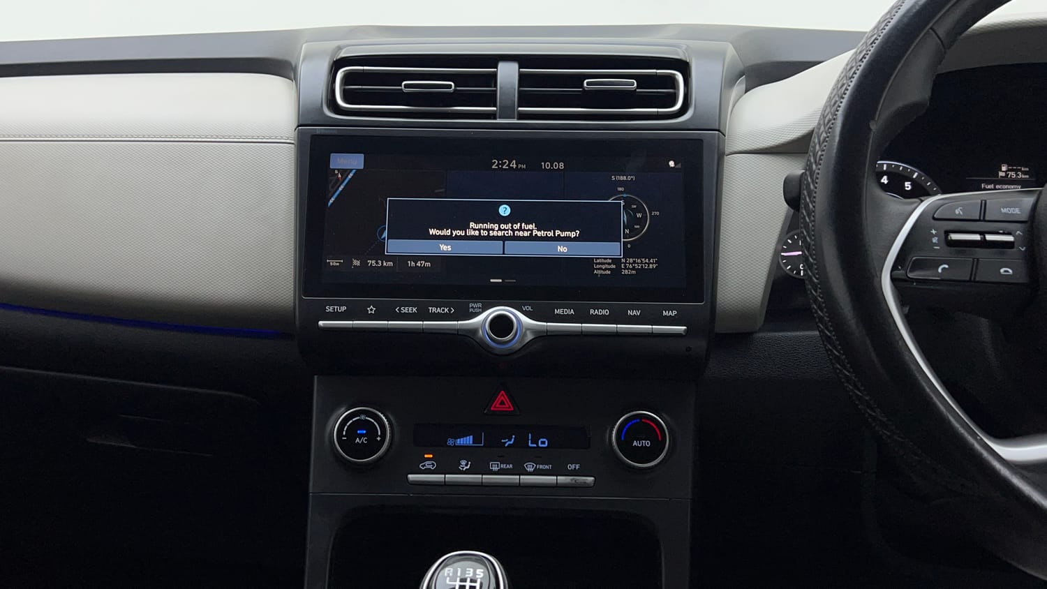 Used 2022 Hyundai Creta SX 1.5 Petrol Petrol Manual interior MUSIC SYSTEM & AC CONTROL VIEW