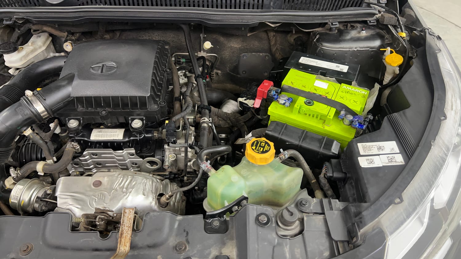 Used 2021 Tata Nexon XZA Plus (S) Petrol Automatic engine ENGINE LEFT SIDE VIEW