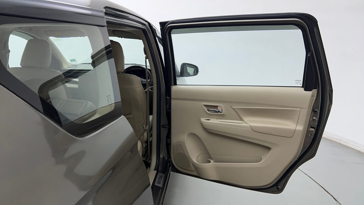 Used 2019 Maruti Suzuki New Ertiga ZXi Plus Petrol Manual interior RIGHT REAR DOOR OPEN VIEW